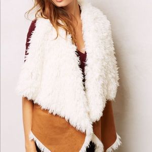 Shearling swing vest from Anthropologie